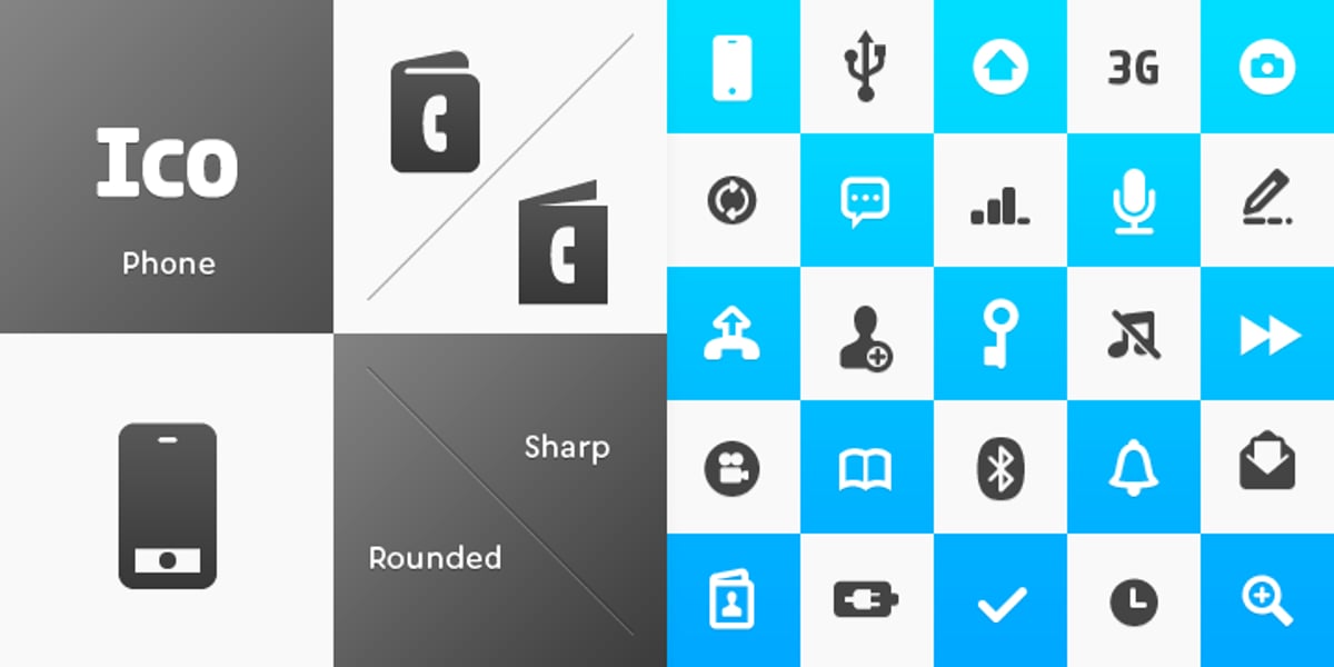 Ico Phone Font | Webfont & Desktop | MyFonts