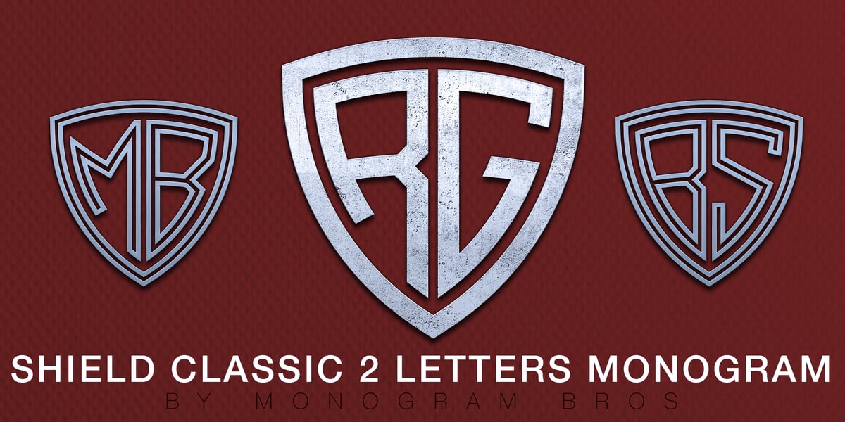 Shield Type Lettering Shield Classic 2 Letters Font | Webfont & Desktop | MyFonts