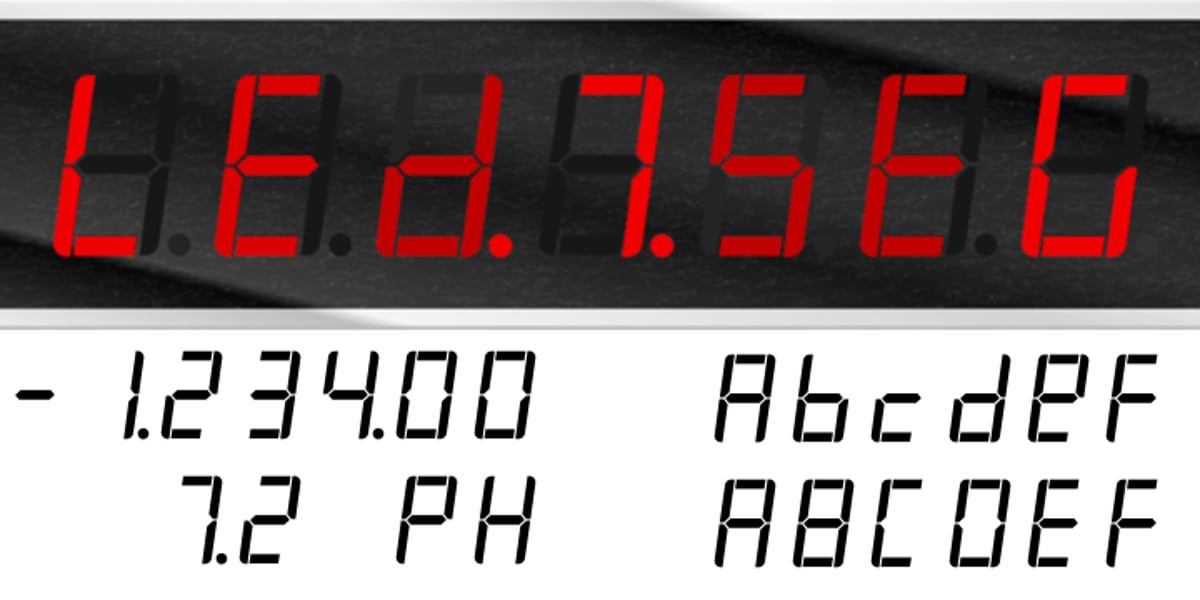 AF LED7Seg 1 Font | Webfont & Desktop | MyFonts