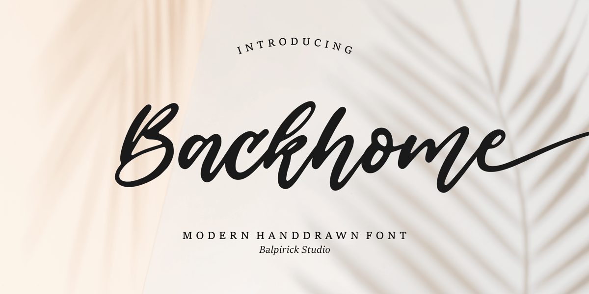 Backhome Font | Webfont & Desktop | MyFonts