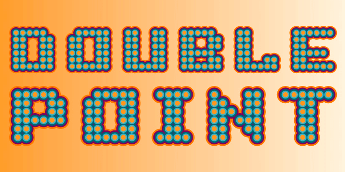 Two Point Font Doublepoint Font | Webfont & Desktop | MyFonts