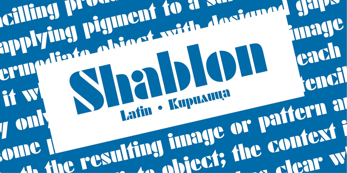 Kunc Kesen Shablon Shablon Font | Webfont & Desktop | MyFonts