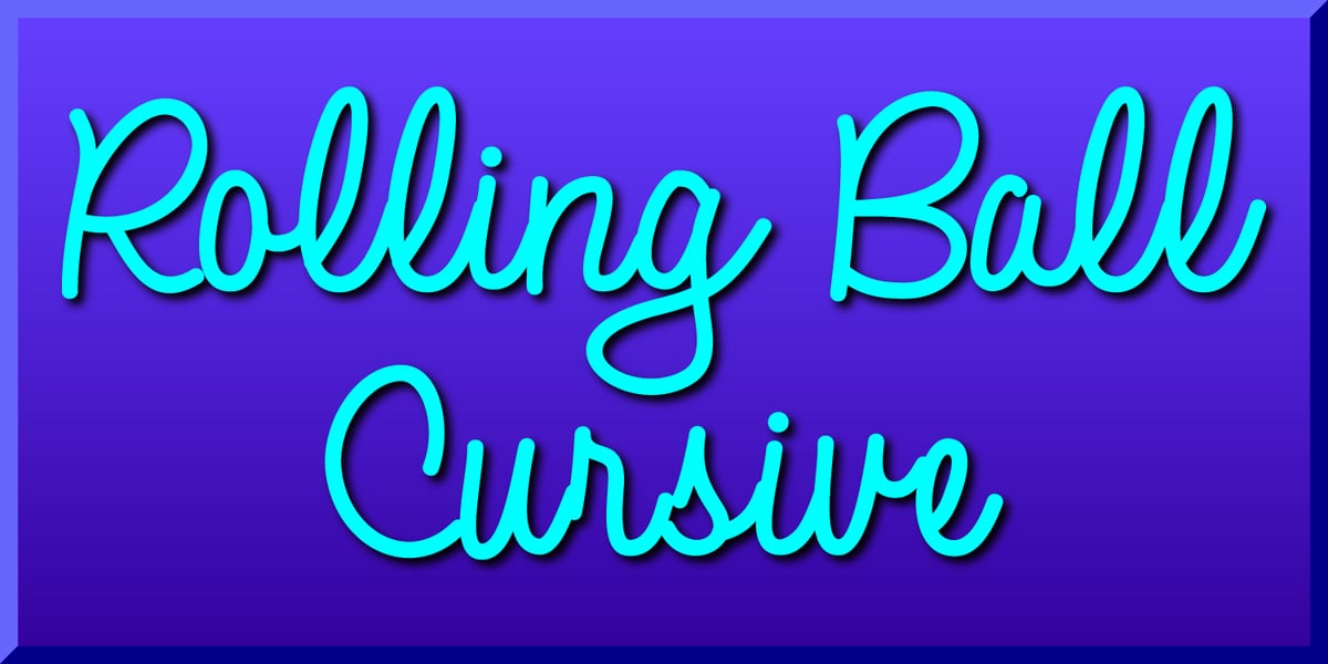 Roll Cursive Rolling Ball Cursive Font | Webfont & Desktop | MyFonts