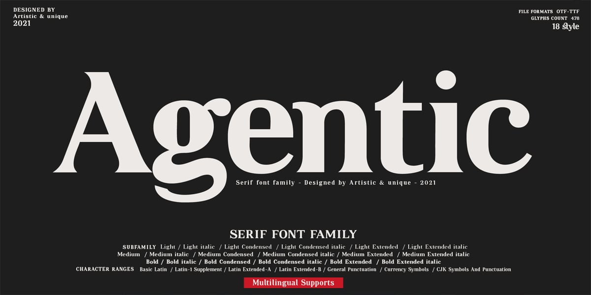 Agentic Font | Webfont & Desktop | MyFonts