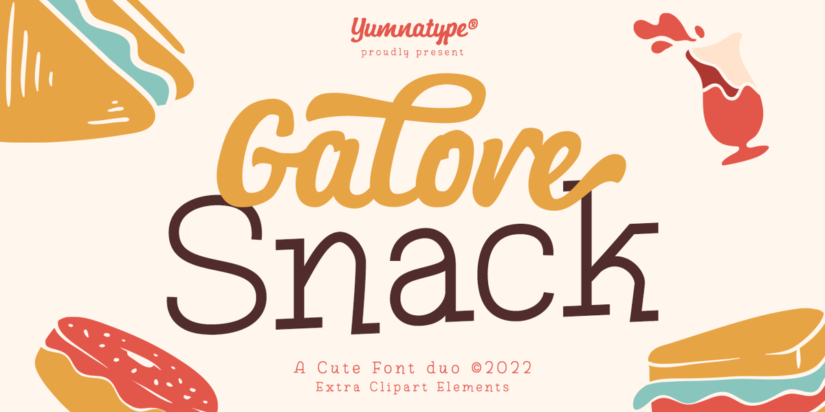 Galore Snack Font | Webfont & Desktop | MyFonts