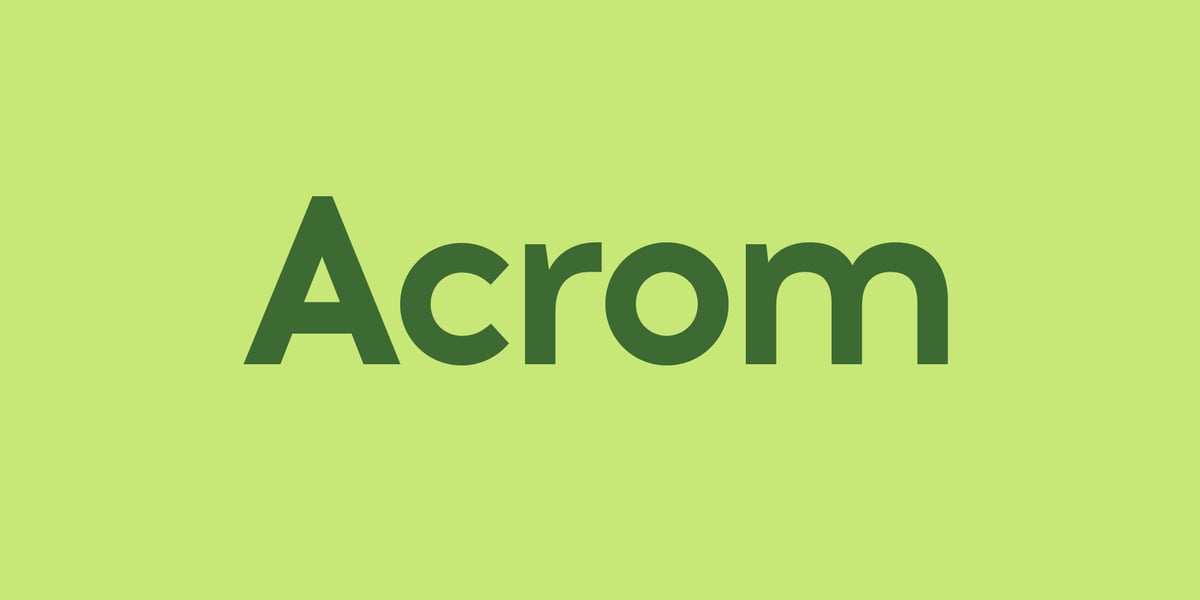 Acrom Font | Webfont & Desktop | MyFonts