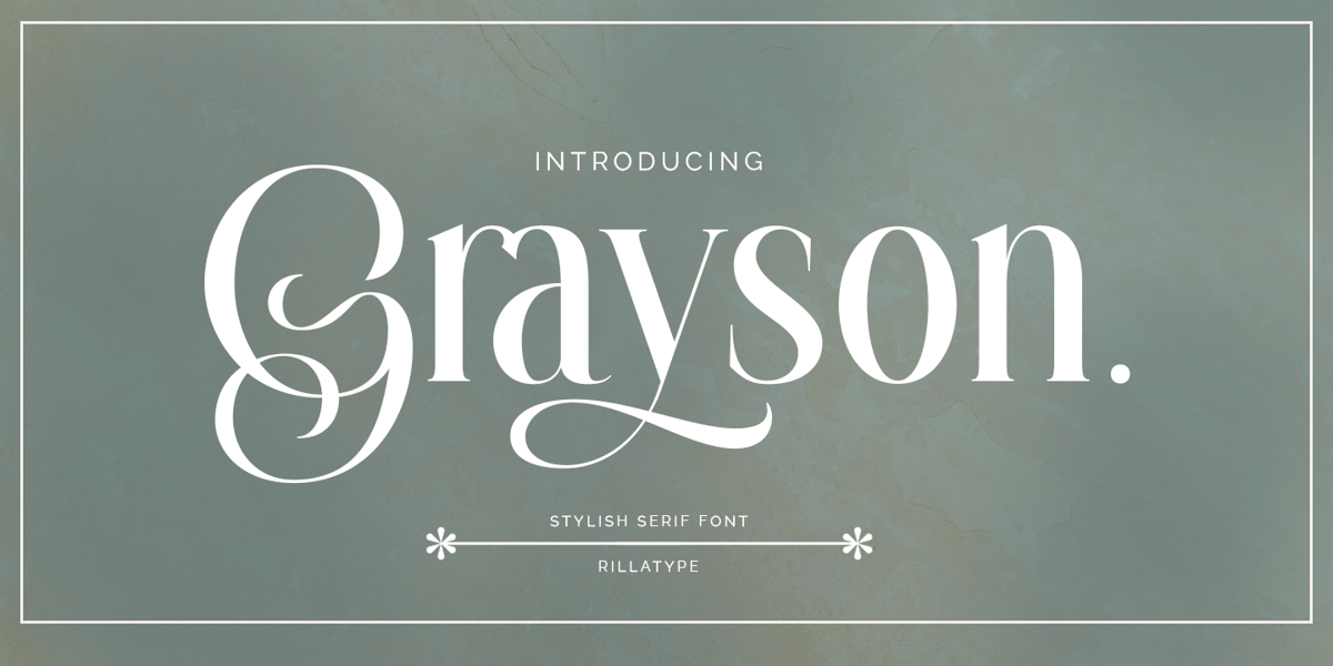 Grayson Font | Webfont & Desktop | MyFonts