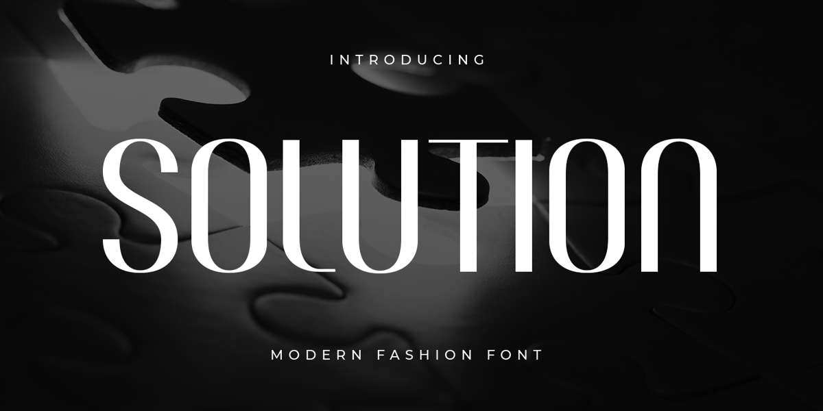 Solution Typeface Solution Font | Webfont & Desktop | MyFonts