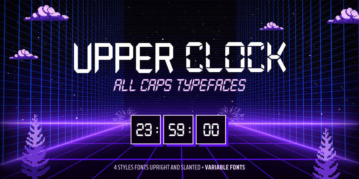 Upper Clock Font | Webfont & Desktop | MyFonts