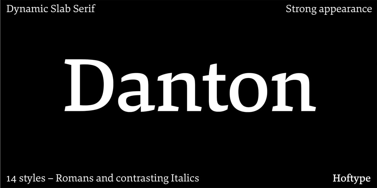 Danton Font | Webfont & Desktop | MyFonts