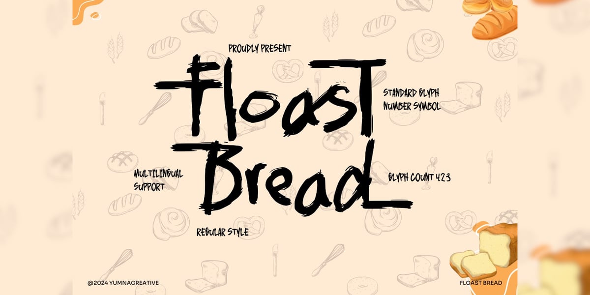 Floast Floast Bread Font | Webfont & Desktop | MyFonts