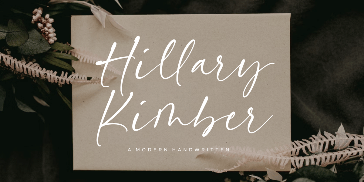 Hillary Lettering Hillary Kimber Font | Webfont & Desktop | MyFonts