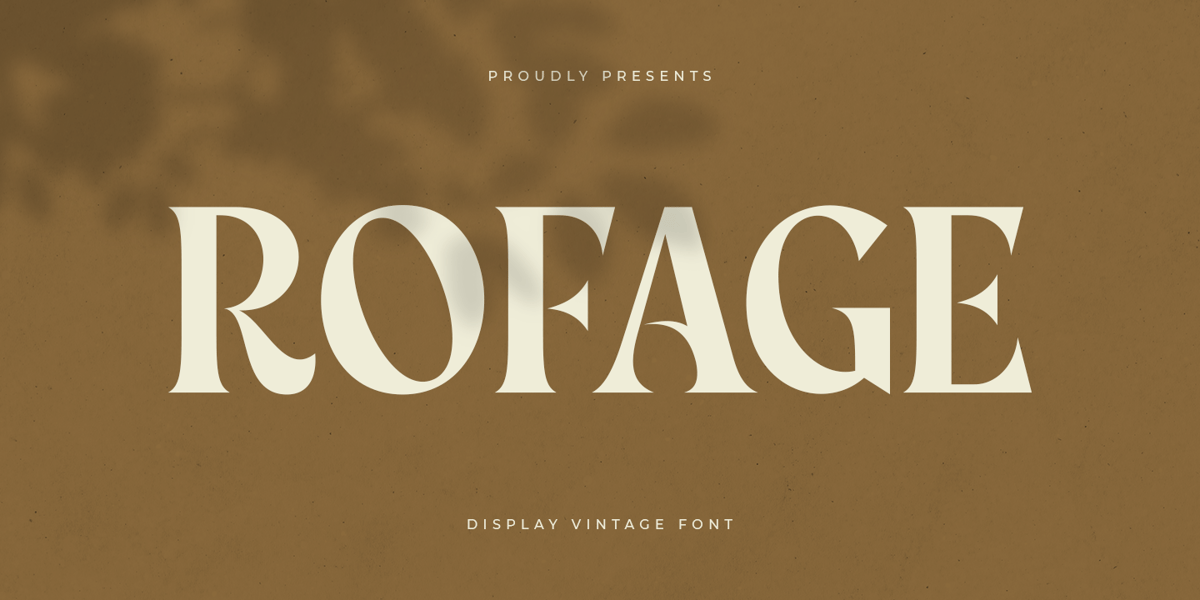 Robrige Font Rofage Font | Webfont & Desktop | MyFonts