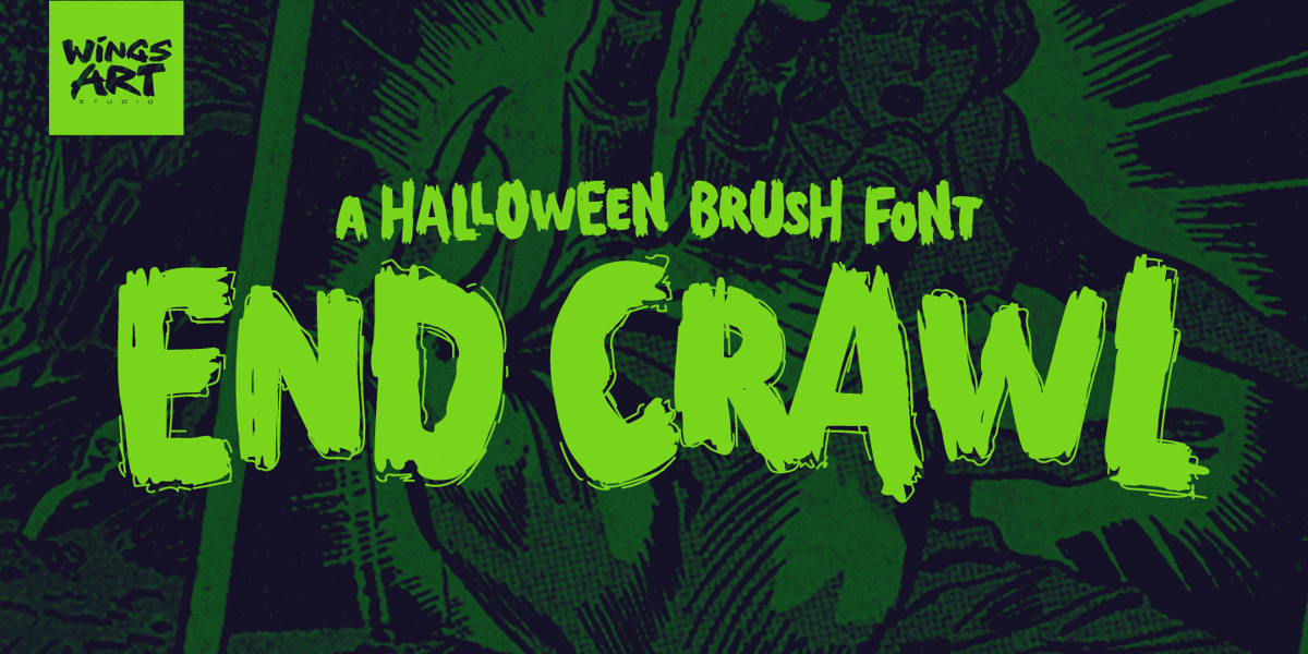 Crawl Lettering Designs End Crawl Font | Webfont & Desktop | MyFonts