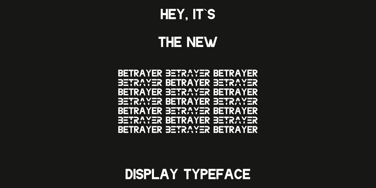 Traitor Typeface Betrayer Font | Webfont & Desktop | MyFonts