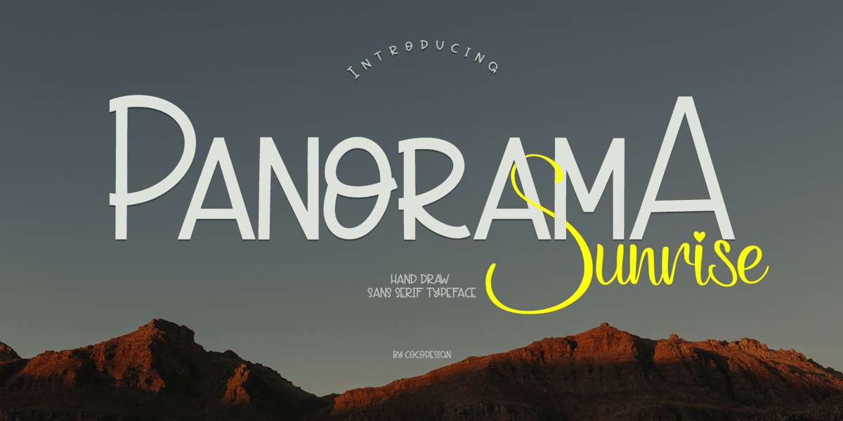 Panorama sunrise Font | Webfont & Desktop | MyFonts
