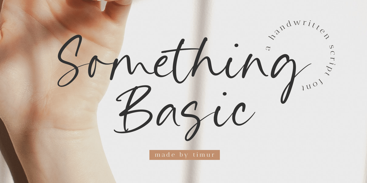 Something Basic Font | Webfont & Desktop | MyFonts