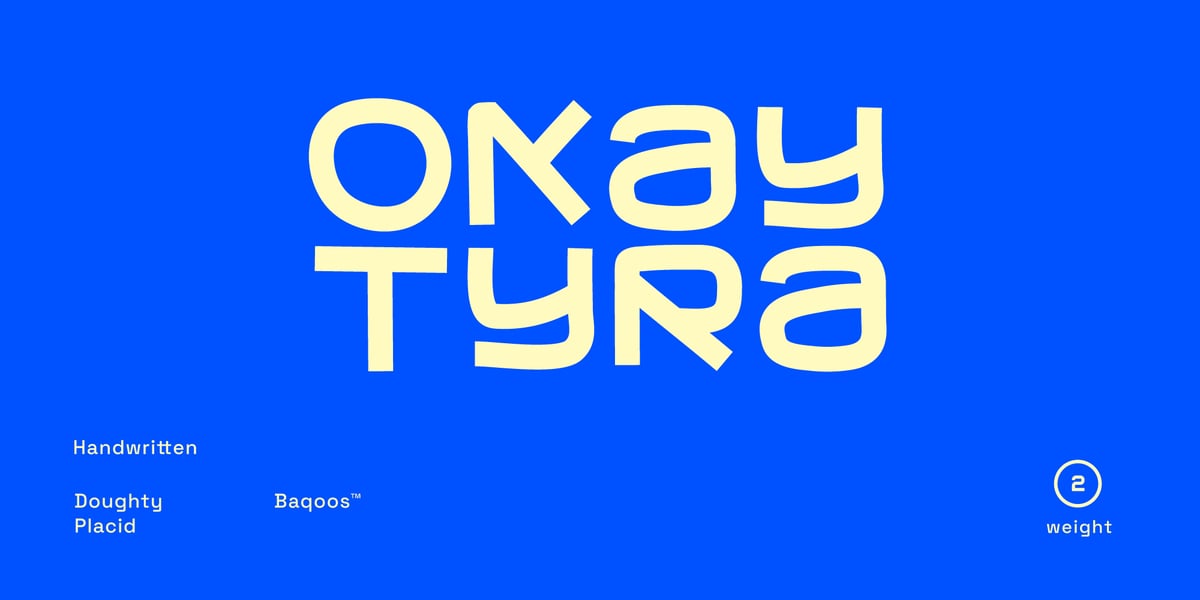 Font Ashwin Rjk Okay Tyra Font | Webfont & Desktop | MyFonts