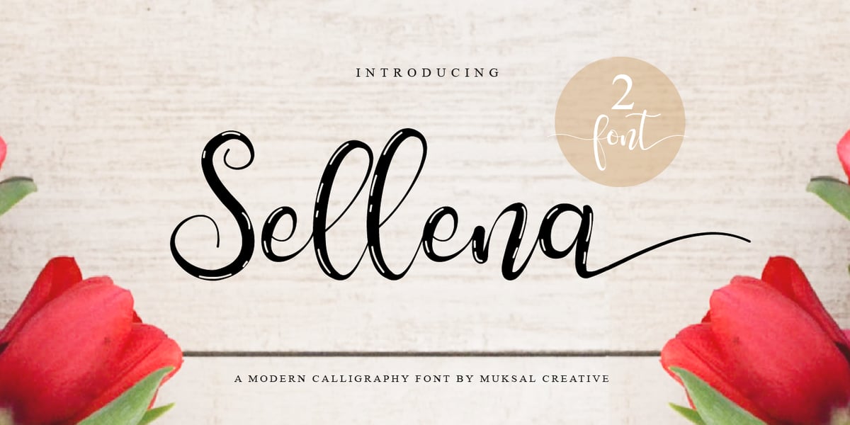 Seena Lettering Sellena Font | Webfont & Desktop | MyFonts