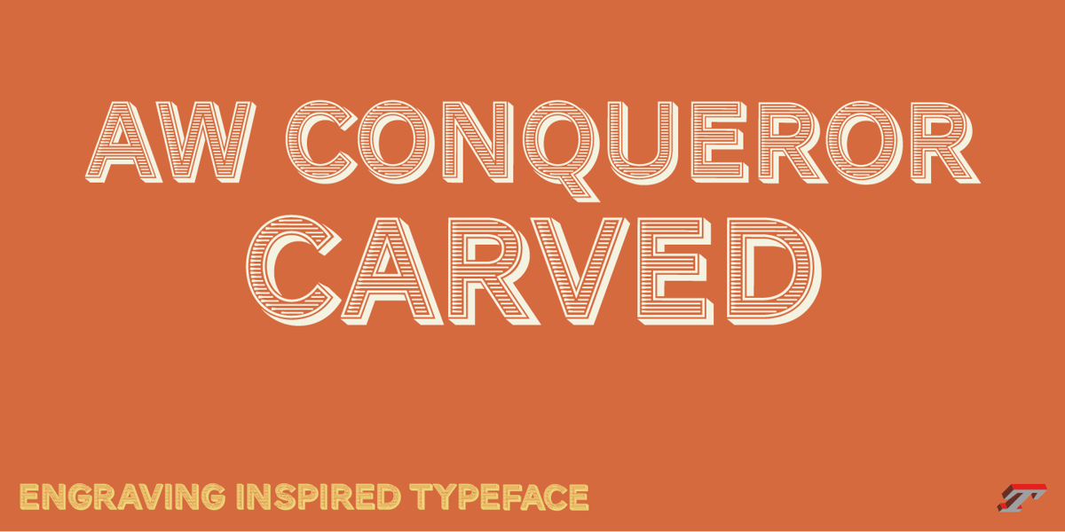 AW Conqueror Carved Std Regular Fuente | Webfont & Desktop | MyFonts