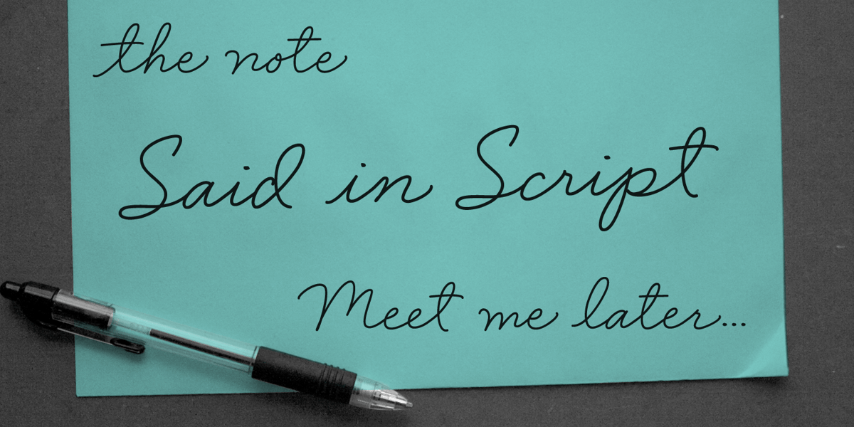 Said In Script Font | Webfont & Desktop | MyFonts