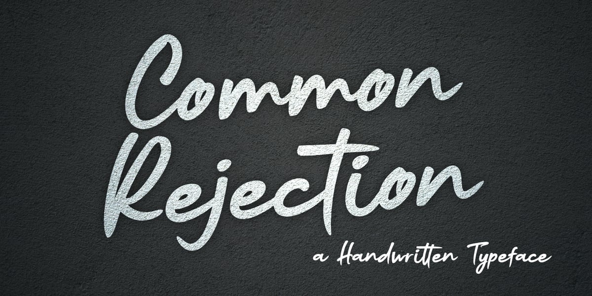 Common Rejection Font | Webfont & Desktop | MyFonts