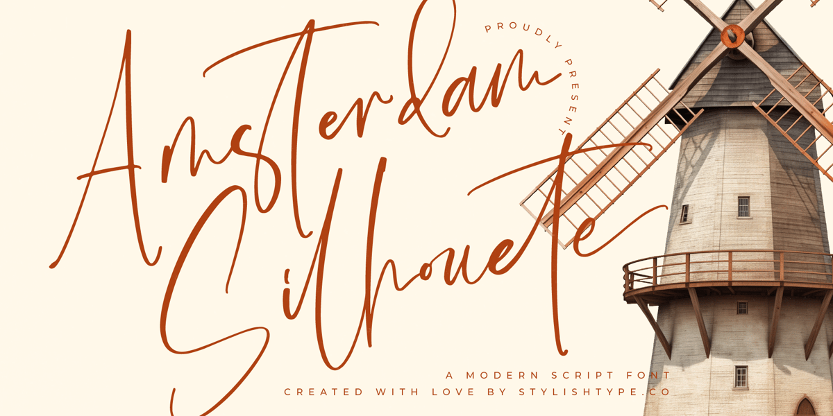 Amsterdam Silhouete Font | Webfont & Desktop | MyFonts