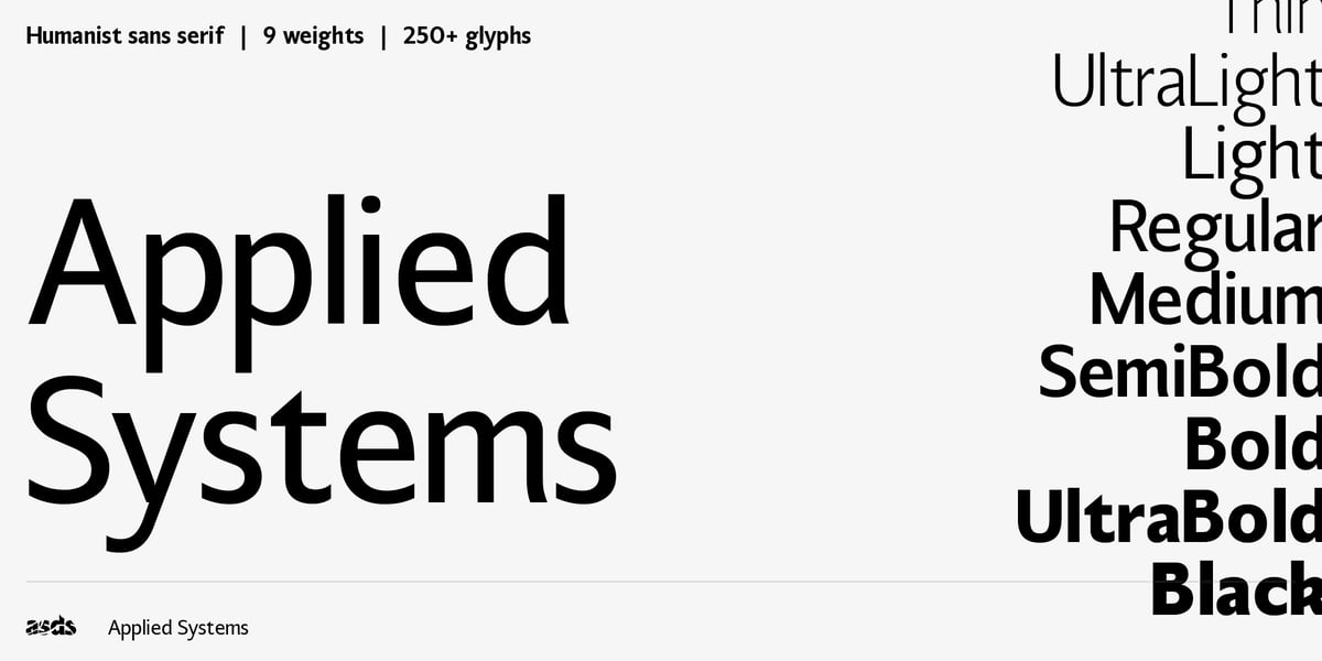 Applied Systems Font | Webfont & Desktop | MyFonts