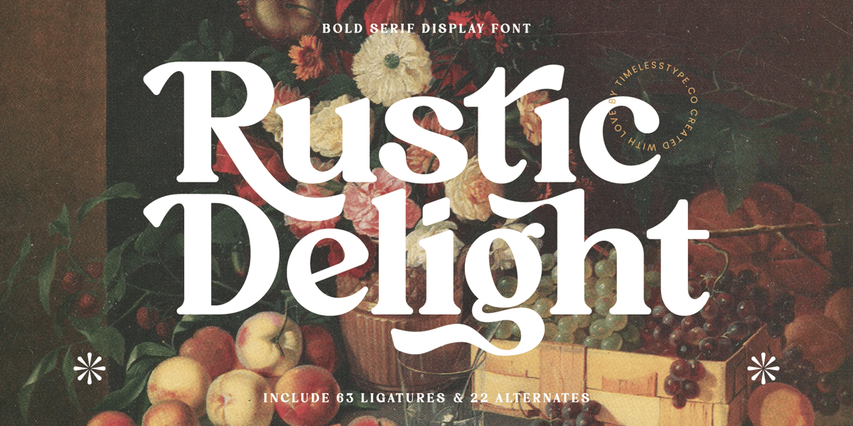 Rustic Delight Font | Webfont & Desktop | MyFonts