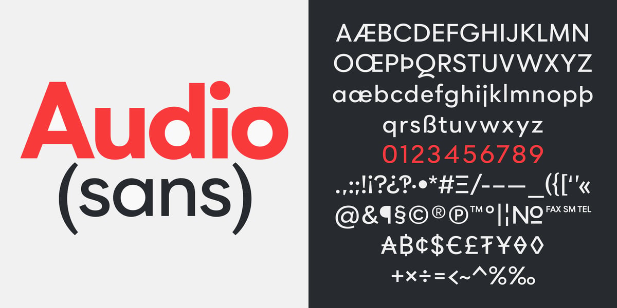 Audio Sans Font | Webfont & Desktop | MyFonts