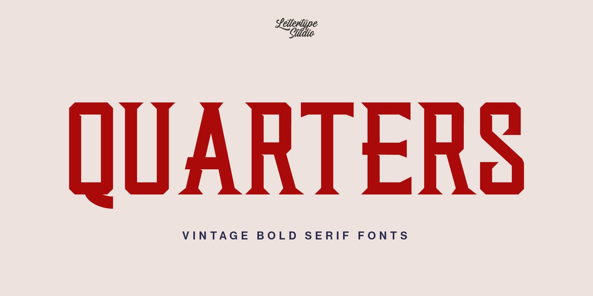 Quarter Sign Lettering Quarters Font | Webfont & Desktop | MyFonts