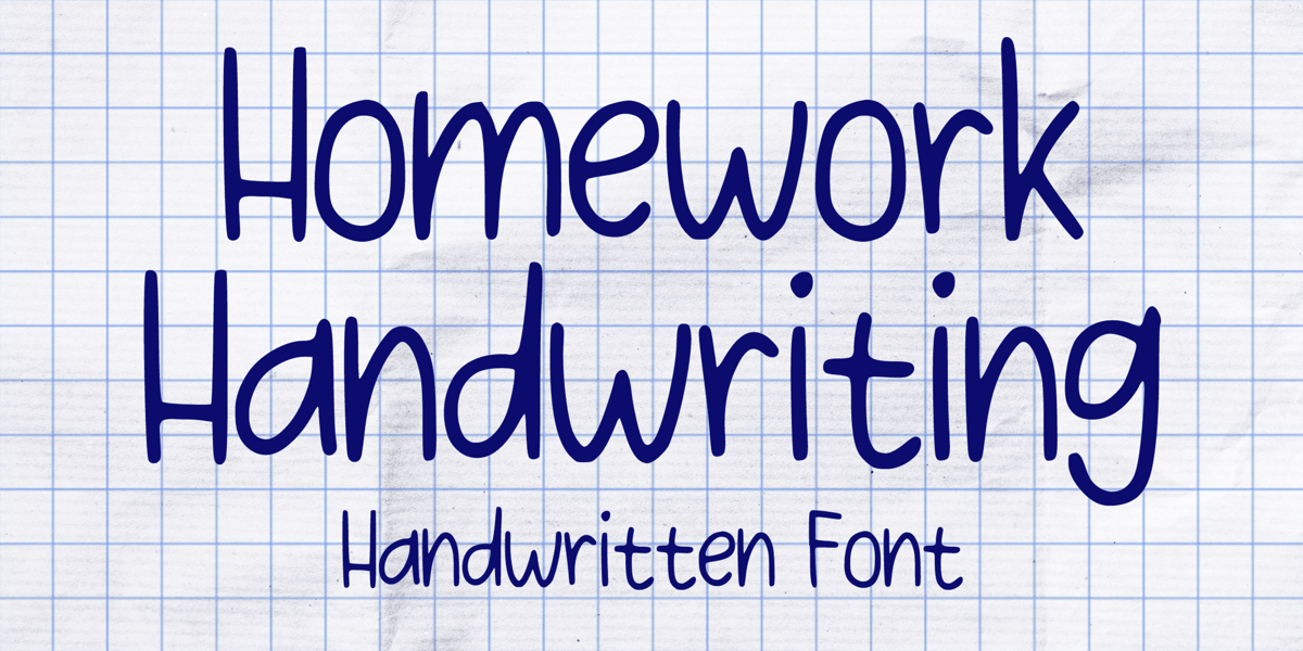 Homework Handwriting Font | Webfont & Desktop | MyFonts