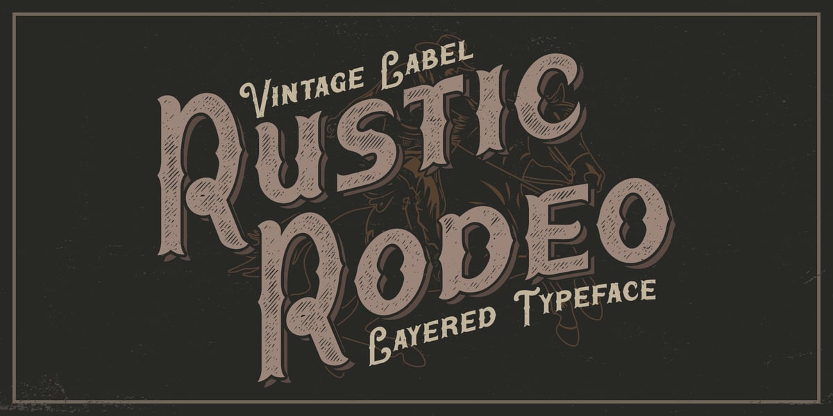 The Word Rodeo In Script Font Rustic Rodeo Font | Webfont & Desktop | MyFonts