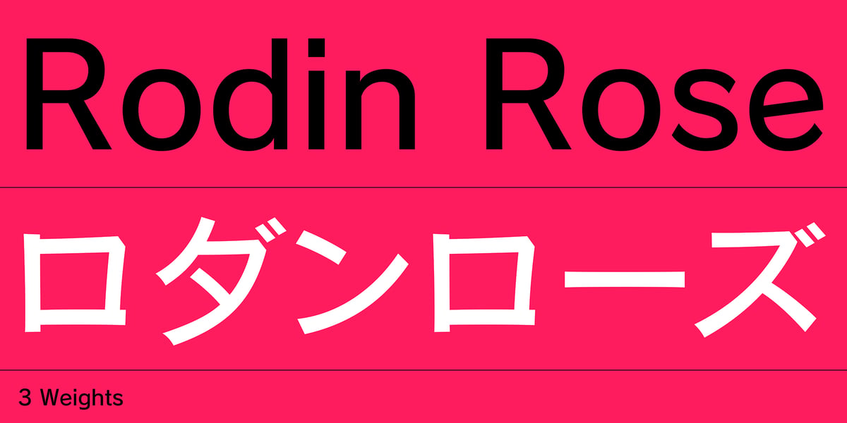 Rodin Rose Pro Font | Webfont & Desktop | MyFonts