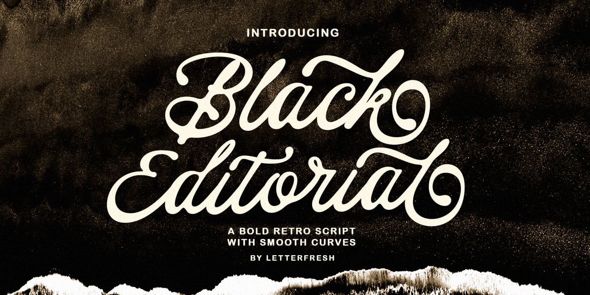 Black Editorial Script Font | Webfont & Desktop | MyFonts