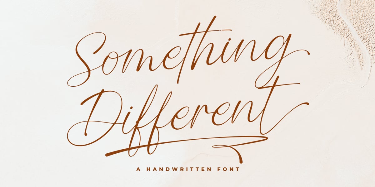 Something Different Font | Webfont & Desktop | MyFonts