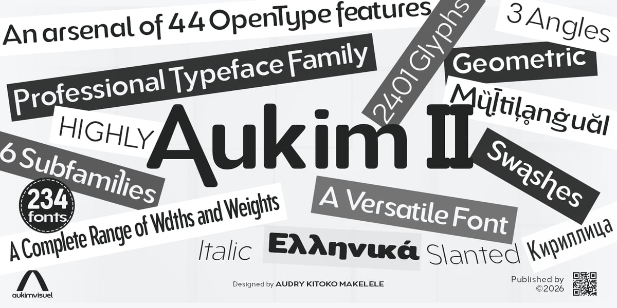 Aukim II Rounded Heavy Expanded Sl Font | Webfont & Desktop | MyFonts