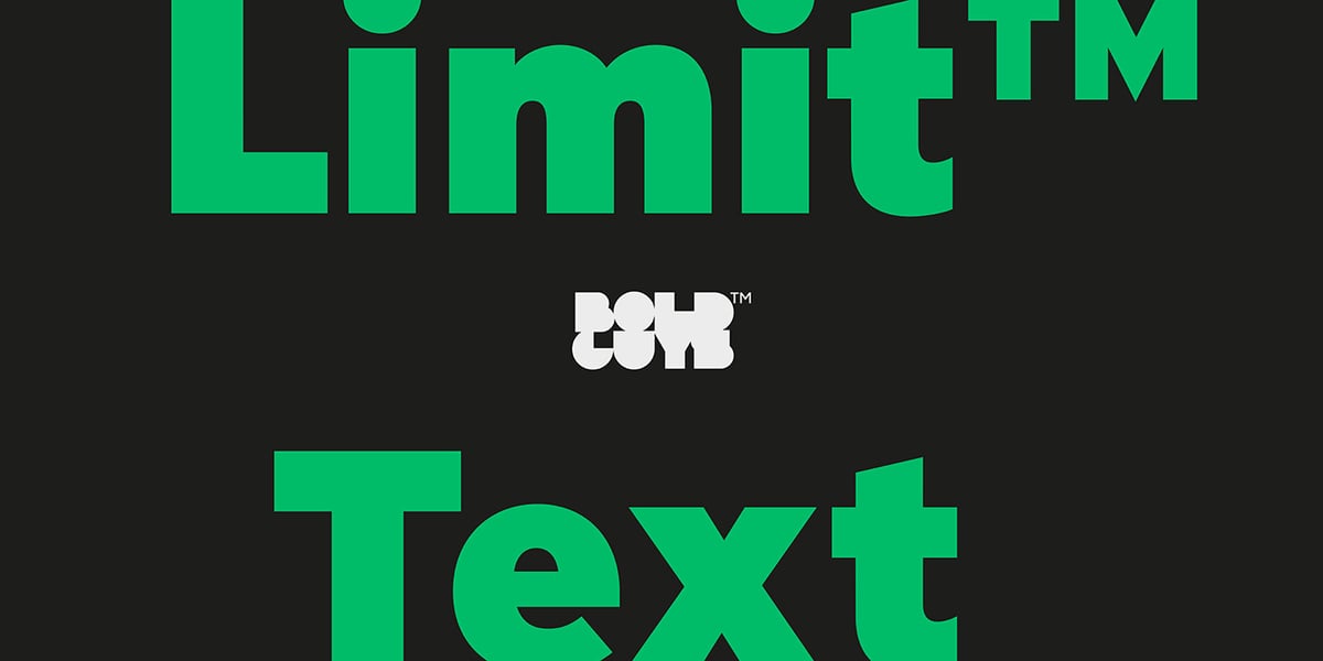 Limit Text Limit Text Fonte | Webfont & Desktop | MyFonts