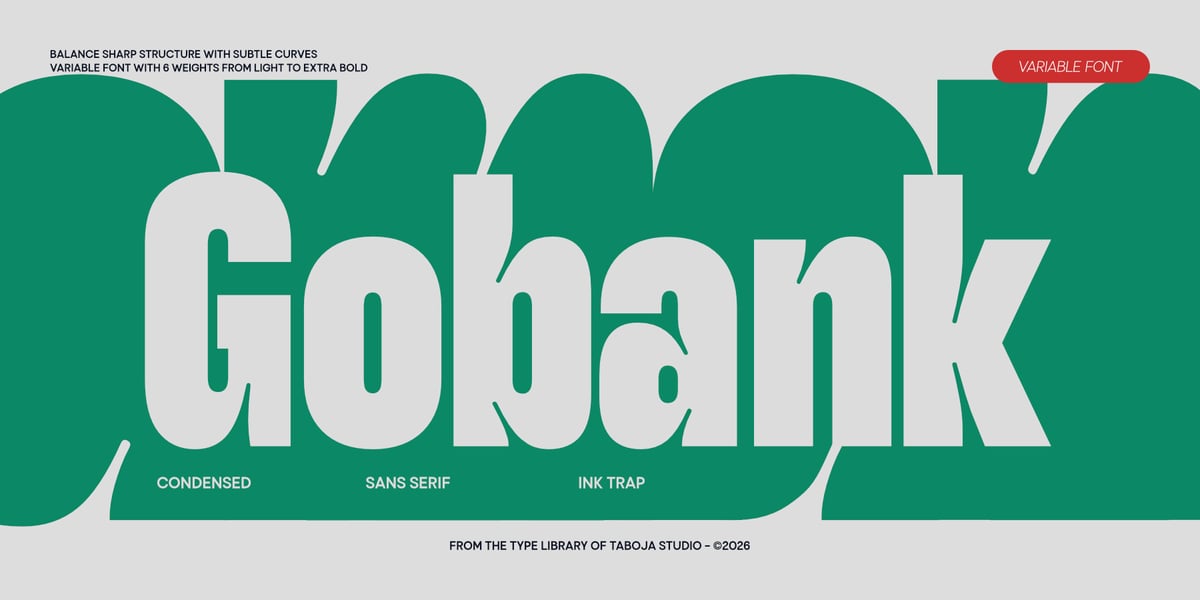 TBJ Gobank Font | Webfont & Desktop | MyFonts