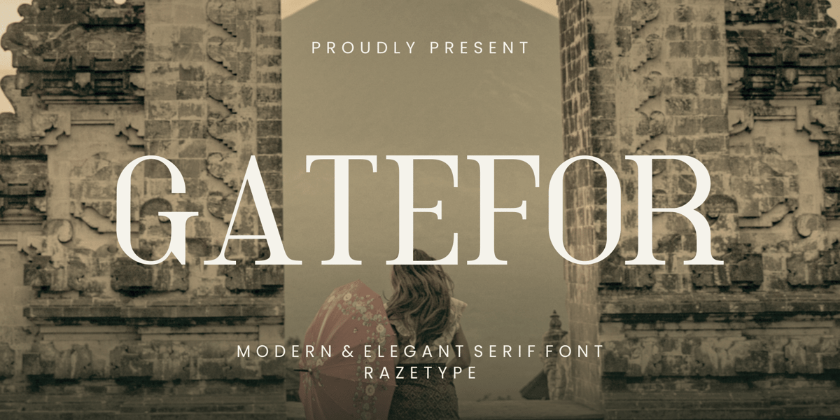 Gatefor Font | Webfont & Desktop | MyFonts
