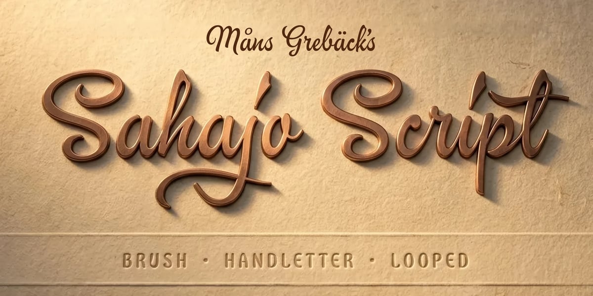 Sab Font Sahajo Script Font | Webfont & Desktop | MyFonts