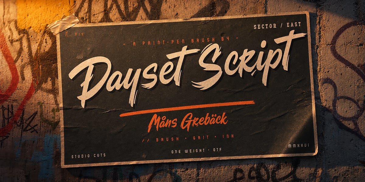Dayset Script Font | Webfont & Desktop | MyFonts