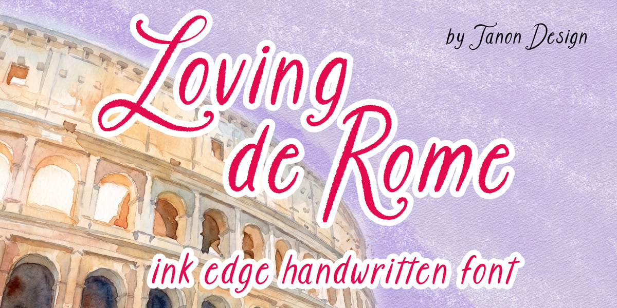 Promes Font Rome Loving De Rome Font | Webfont & Desktop | MyFonts