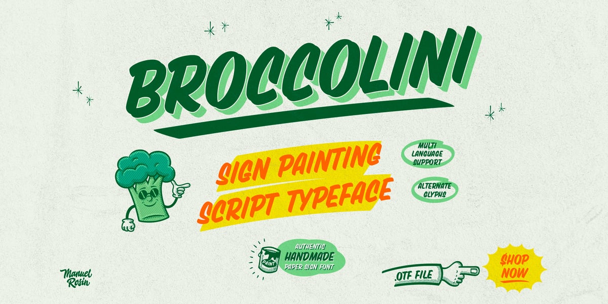 Broccolini Font | Webfont & Desktop | MyFonts