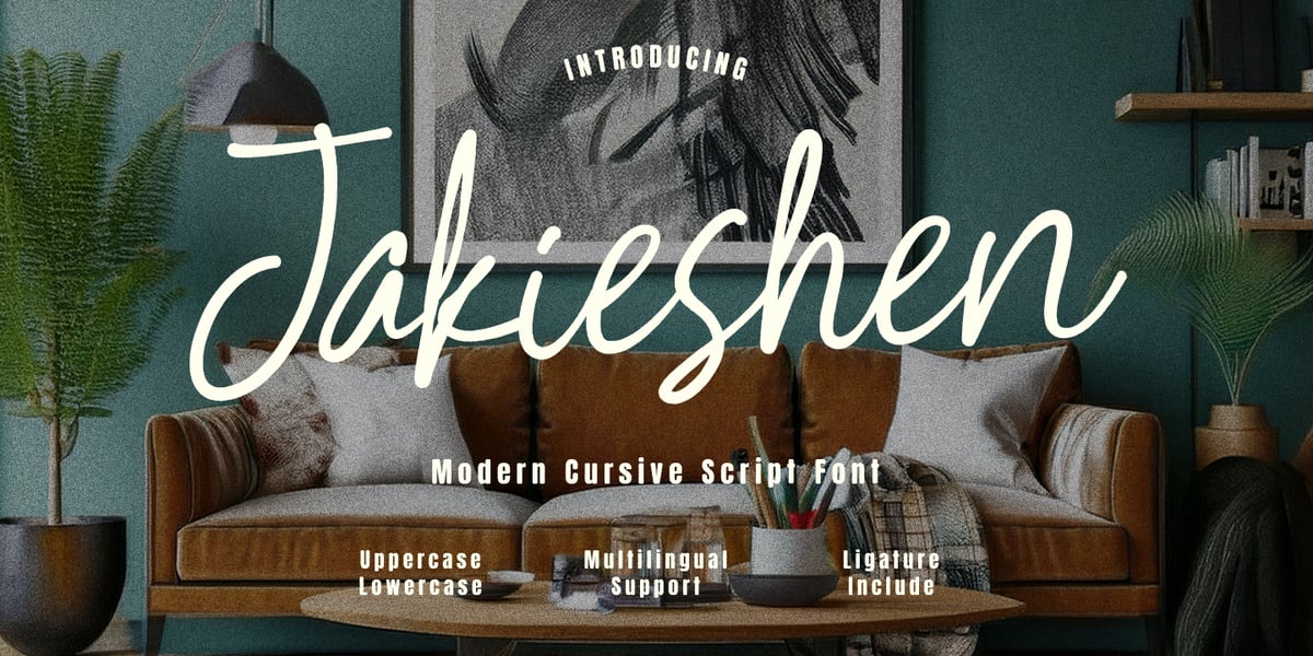 Jakieshen Font | Webfont & Desktop | MyFonts