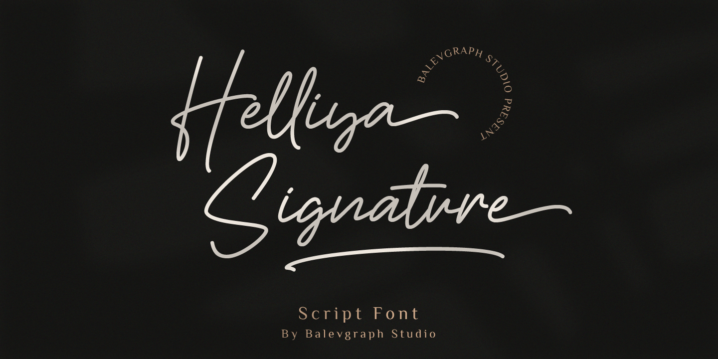 Image of Helliya Signature Font