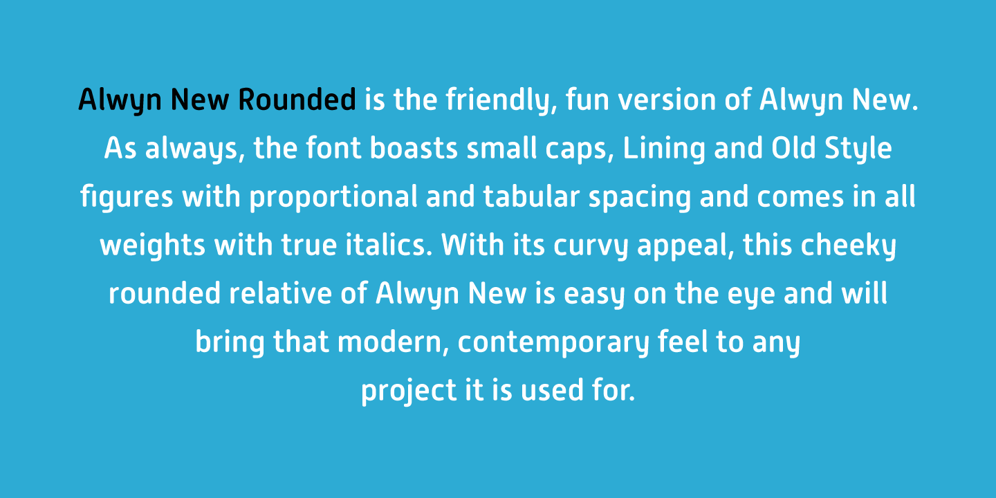 Alwyn New Rounded