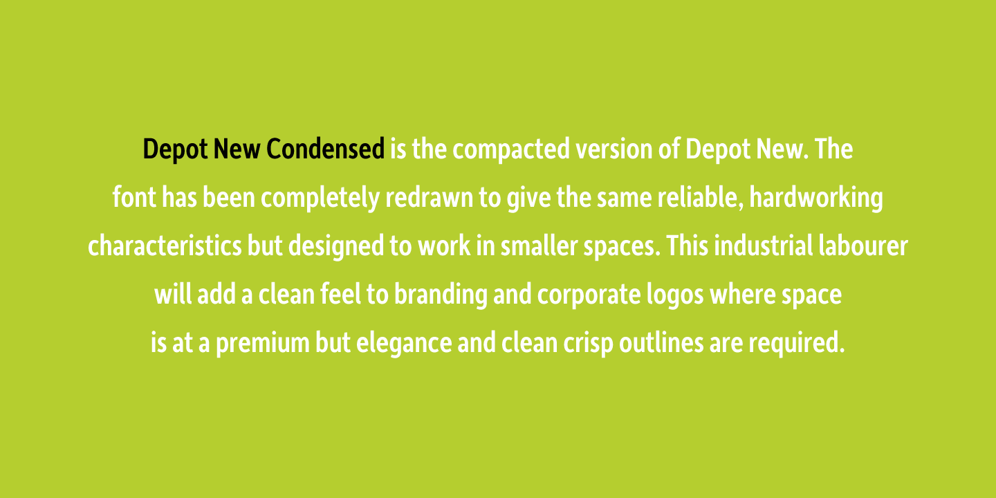 Depot New Condensed