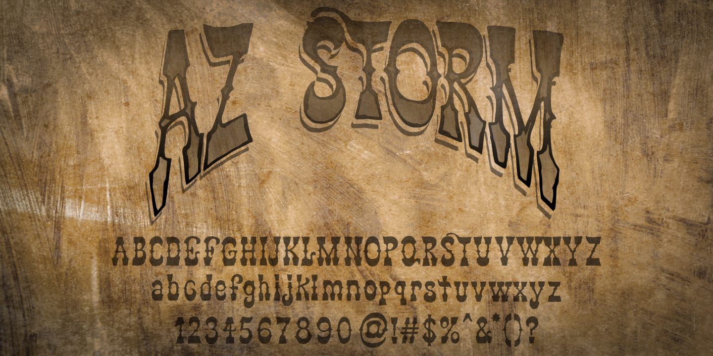 Image of AZ Storm Font