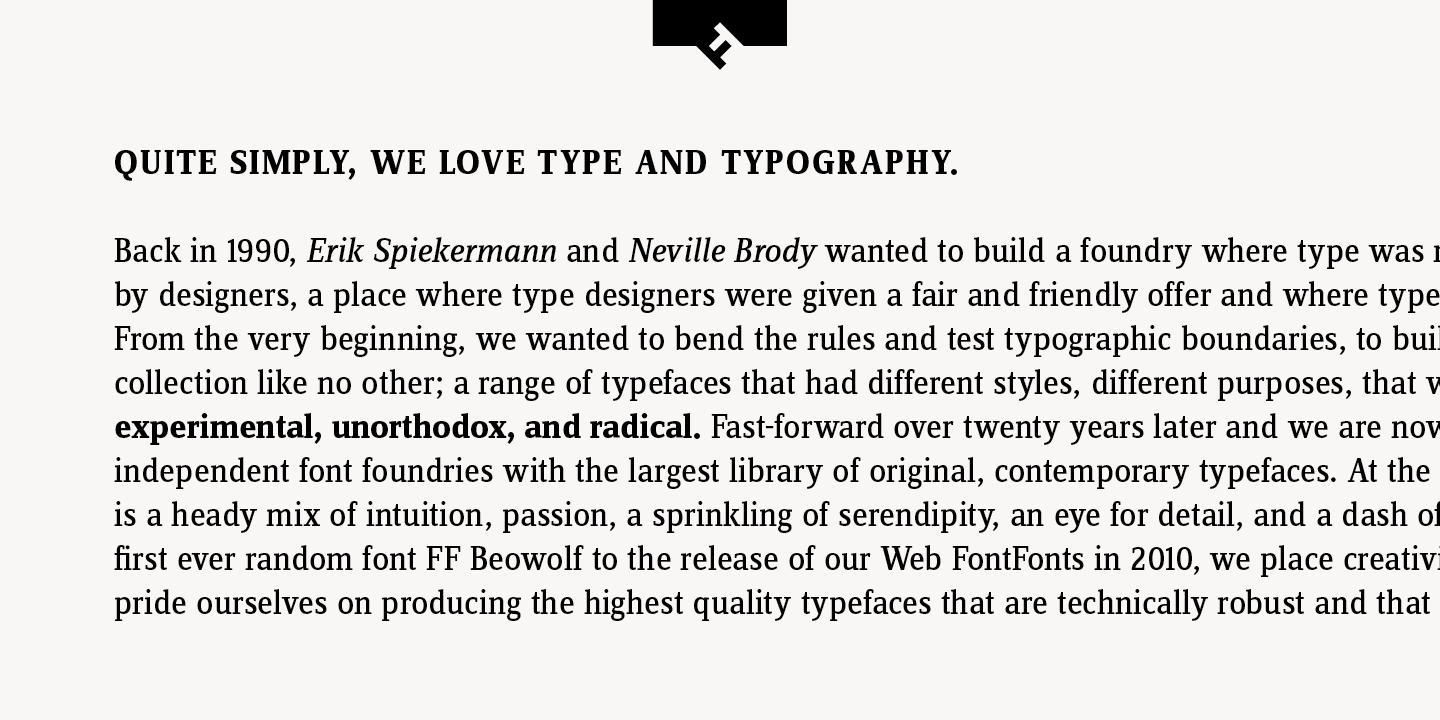 FF Zine® Serif Display